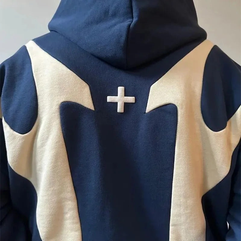 Retro “Devil Pattern” Hoodie